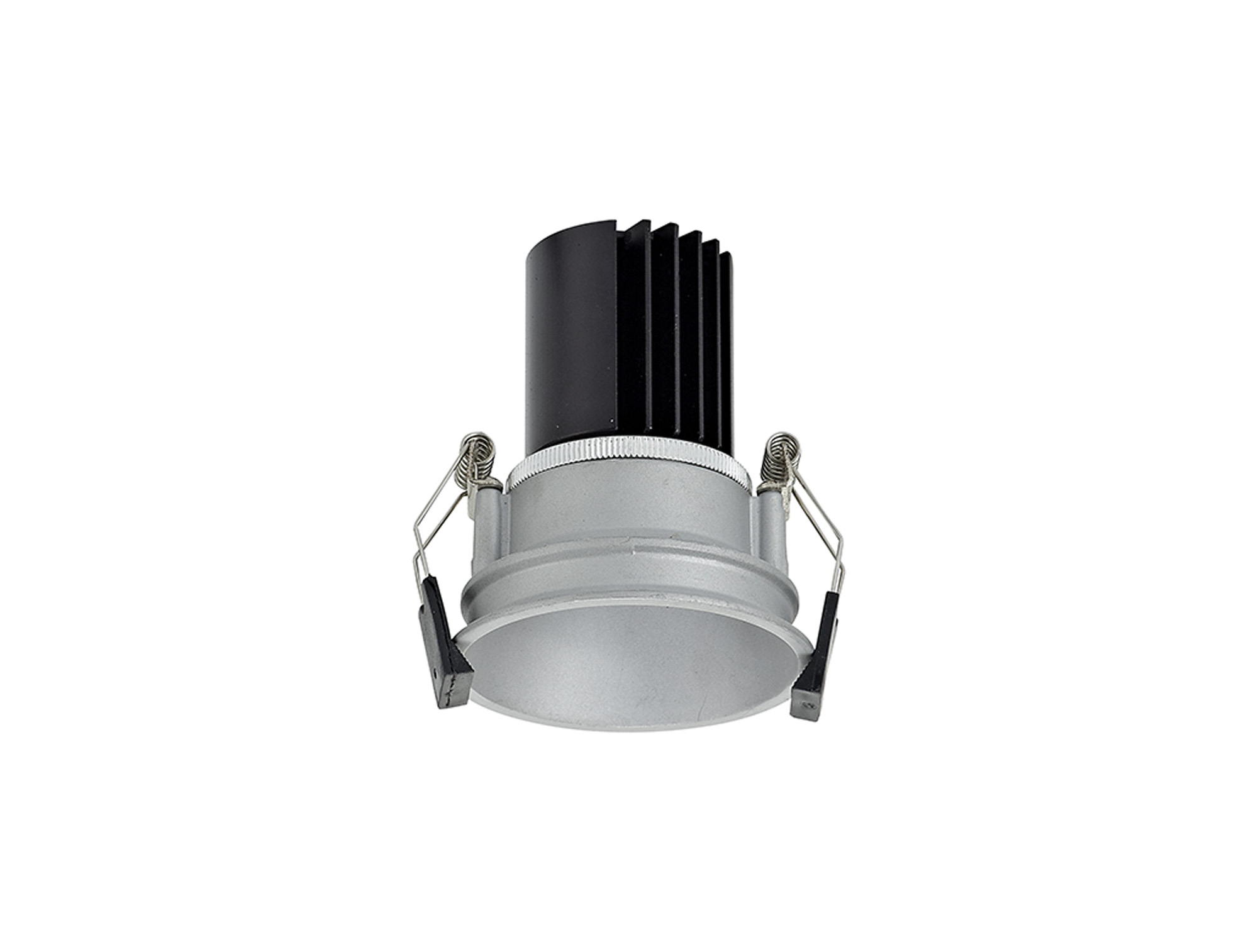 Bania 12 Powered by Tridonic  12W 2700K 1200lm 36° CRI>90 LED Engine, 350mA Silver Fixed Recessed Spotlight, IP20 DM201695  Dlux Bania 12